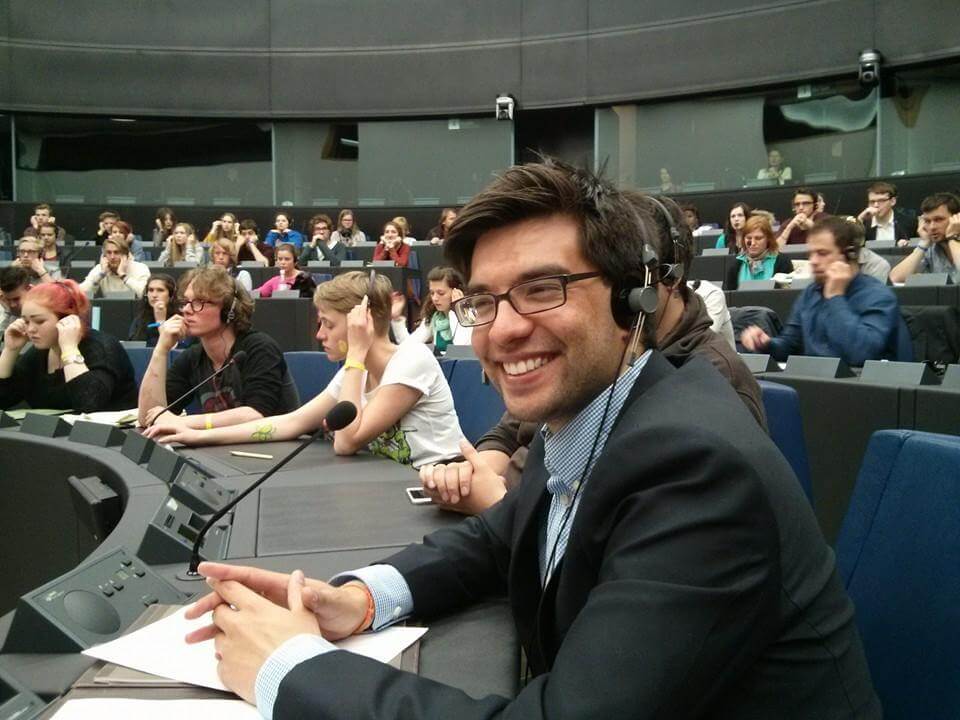 Akilnathan Logeswaran at the European Parliament